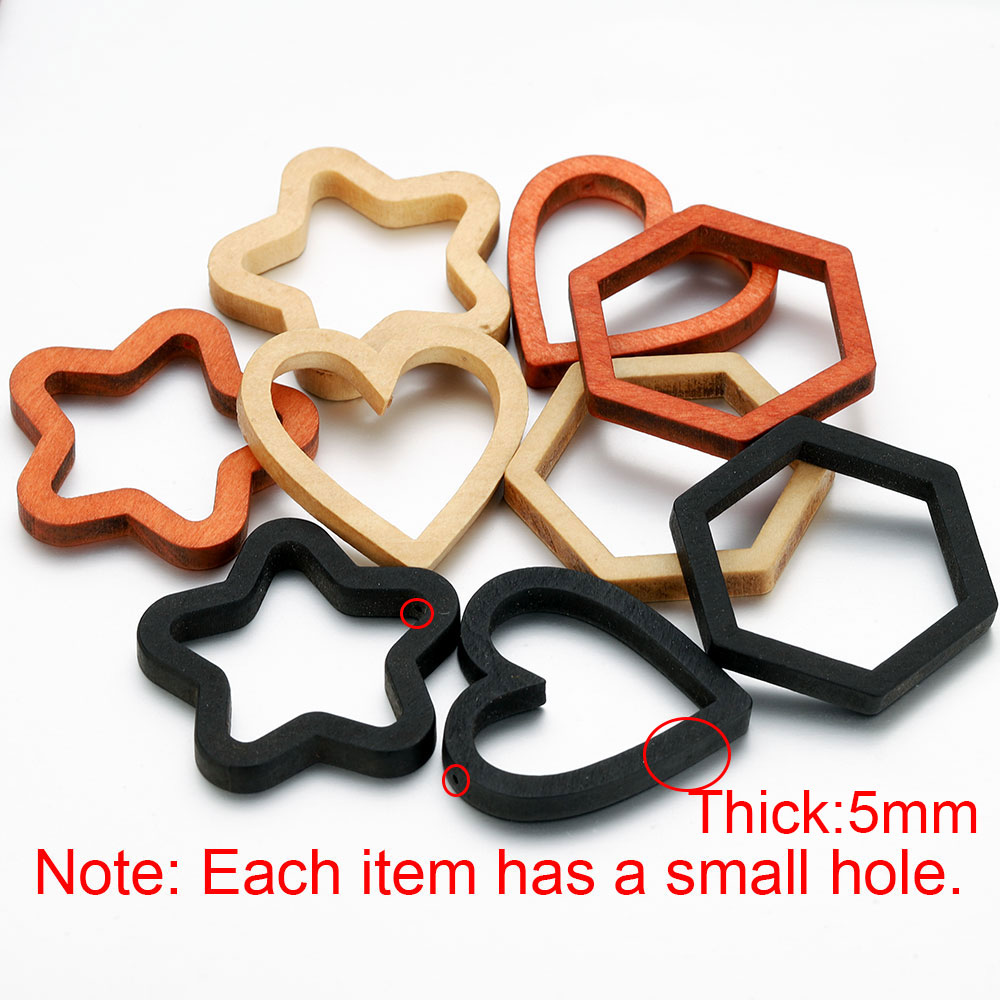 10pcs Wood Heart Square Silico – Crafting Resin recenzja i cena