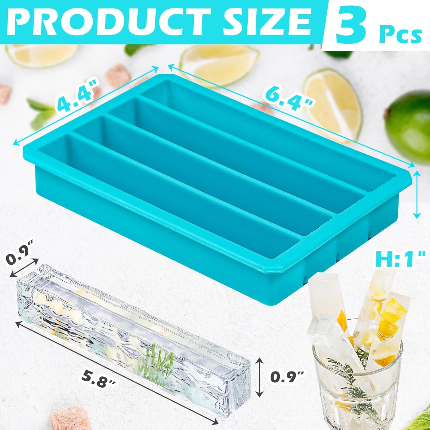 Long Ice Cube Sticks Mold for  – Silicone Mold Tray recenzja i cena