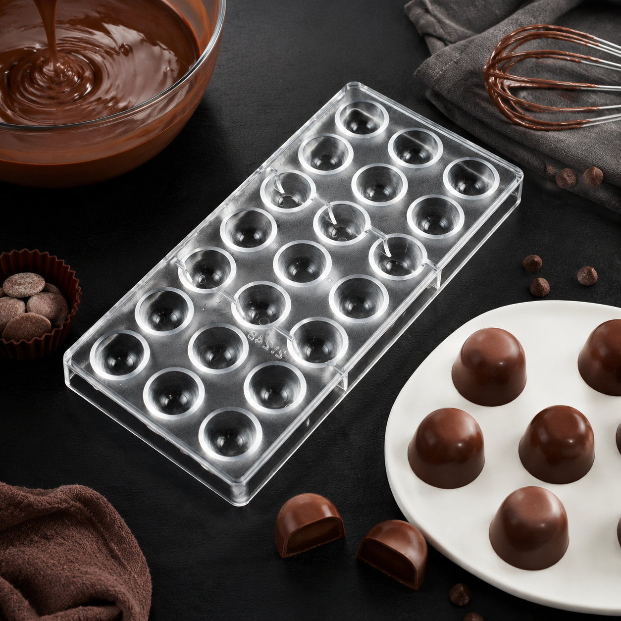 21 Cavity Dome Chocolate Mold  – Dome Mold Clear recenzja i cena