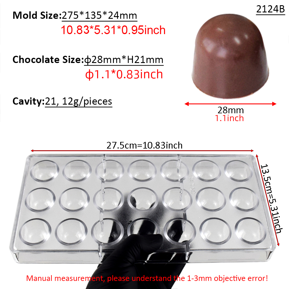 21 Cavity Dome Chocolate Mold  – Dome Mold Clear recenzja i cena