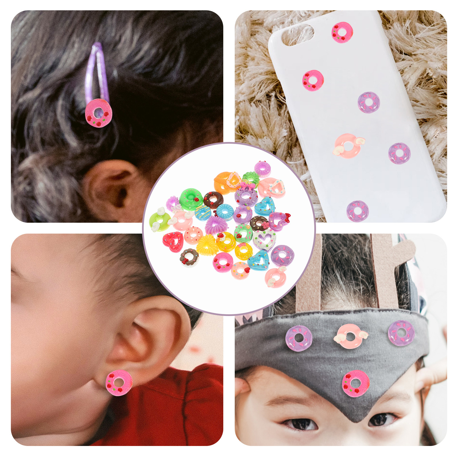 30Pcs Mini Donut Resin Ornamen – Resin Craft Supplies recenzja i cena