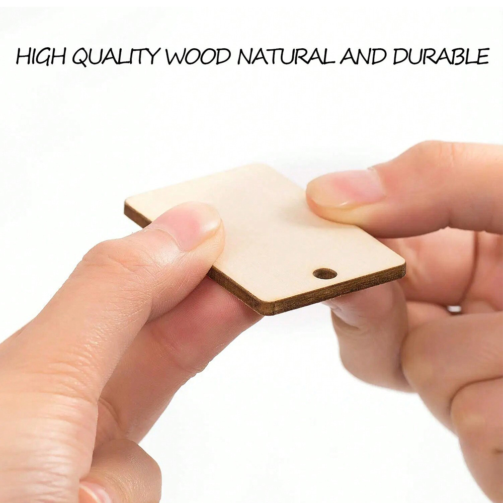 60pcs Blank Wooden Key Chains  – Wood Ring Blank recenzja i cena