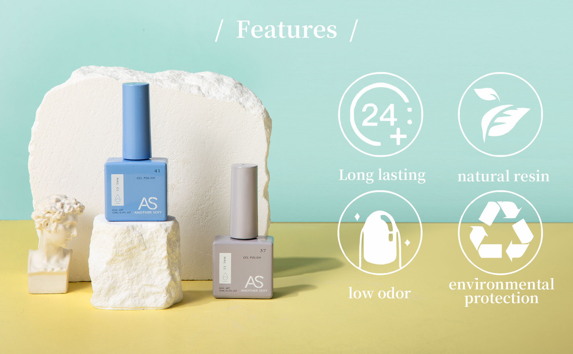 AS 15ml Gel Nail Polish Not Se – Resin Glitter Pack recenzja i cena