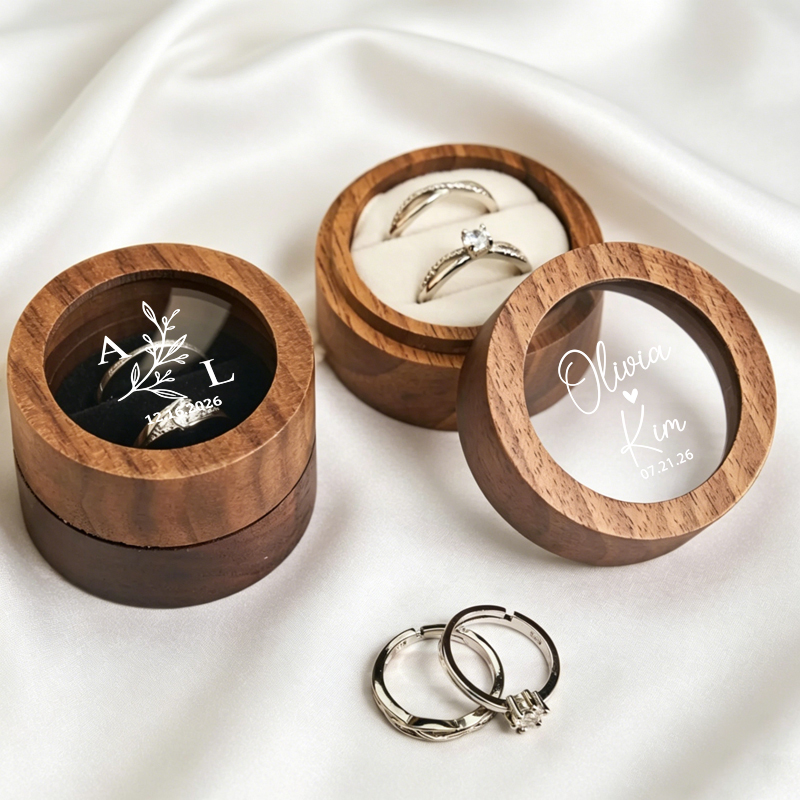 Personalized Wedding Ring Box  – Wood Ring Blank recenzja i cena