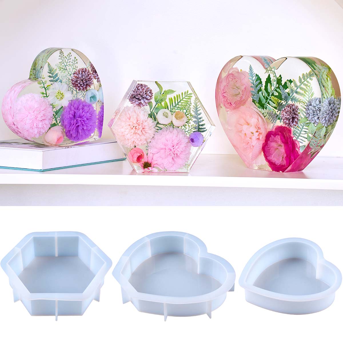 Large Love Silicone Mold DIY H – Flower Preservation Resin recenzja i cena