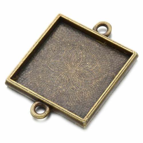 Onebeading Fit 25x25mm Square  – Bezels Set Pendant recenzja i cena