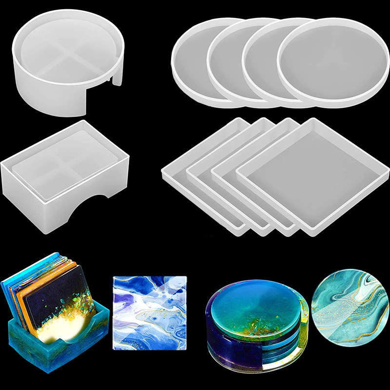 5Pcs/Set DlY Epoxy Resin Cup C – Coaster Mold Round recenzja i cena