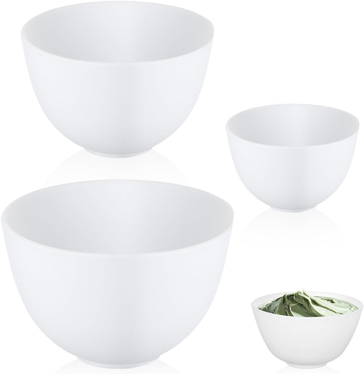 3pcs/set Silicone Bowls White  – Mixing Cup Silicone recenzja i cena