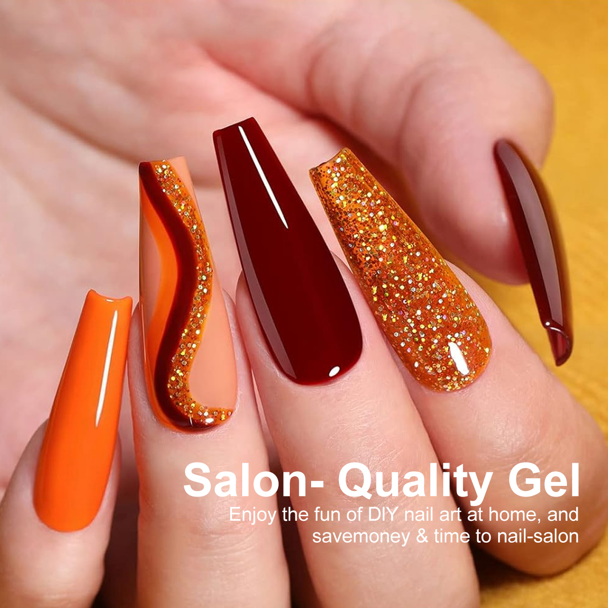 LIMEGIRL 18 PCS Gel Nail Polis – Resin Glitter Pack recenzja i cena