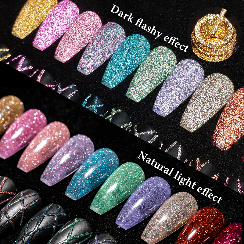 2/4/6pcs Reflective Glitter Li – Resin Glitter Pack recenzja i cena