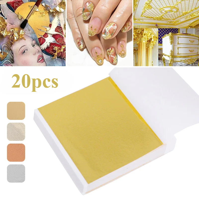 20 Pcs Gold Leaf Sheets: Versa – Gold Foil Flakes recenzja i cena