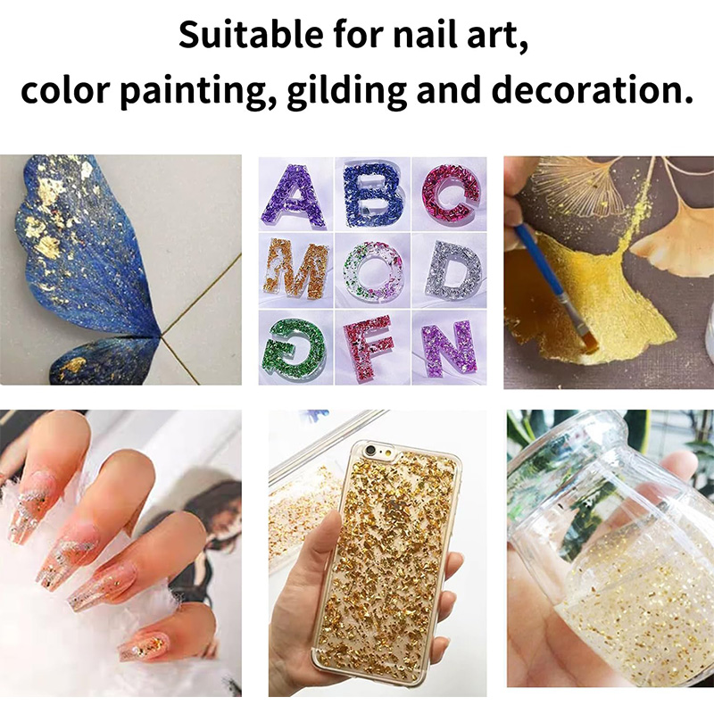 20 Pcs Gold Leaf Sheets: Versa – Gold Foil Flakes recenzja i cena