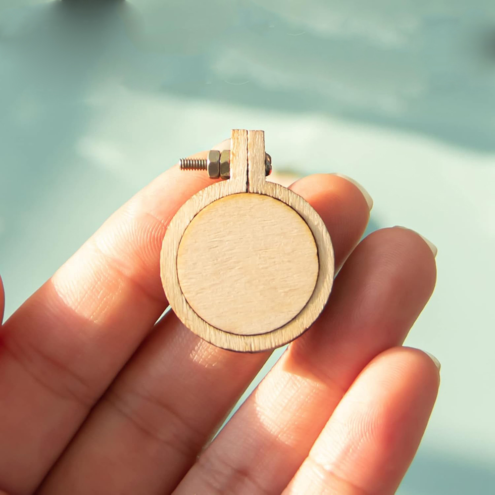 10Pcs/Set Wooden Mini Embroide – Wood Ring Blank recenzja i cena