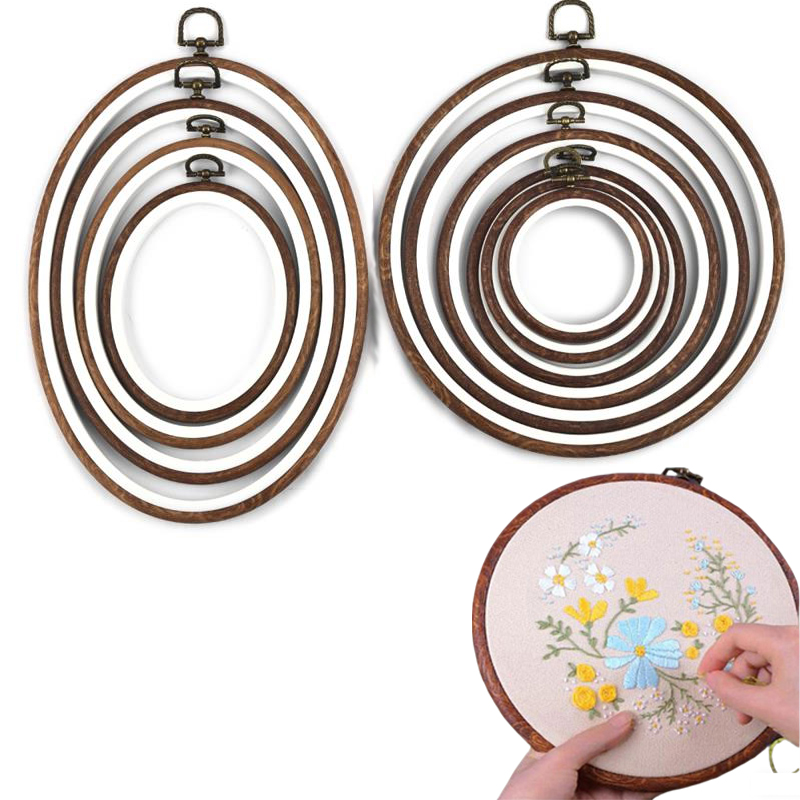 10PCS Sewing Tool Round Oval I – Wood Ring Blank recenzja i cena