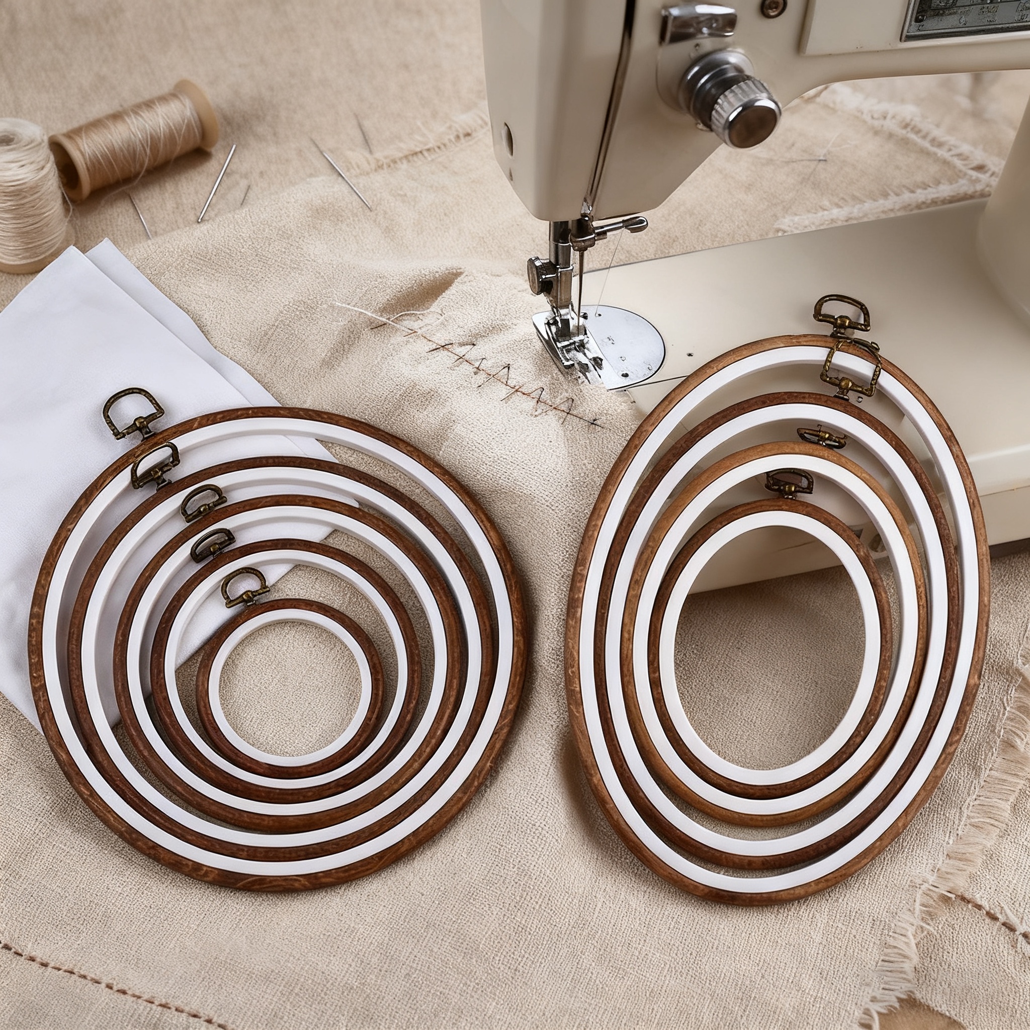 10PCS Sewing Tool Round Oval I – Wood Ring Blank recenzja i cena