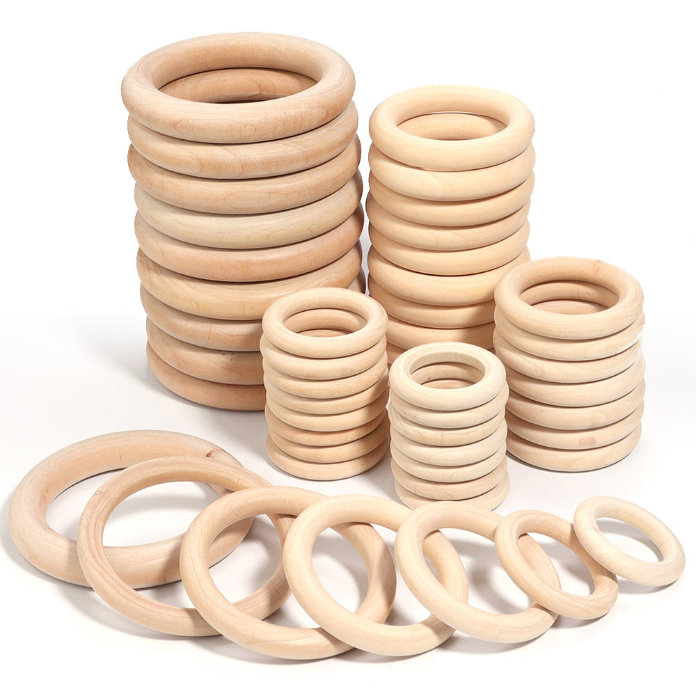 Unfinished Solid Wooden Rings  – Wood Ring Blank recenzja i cena