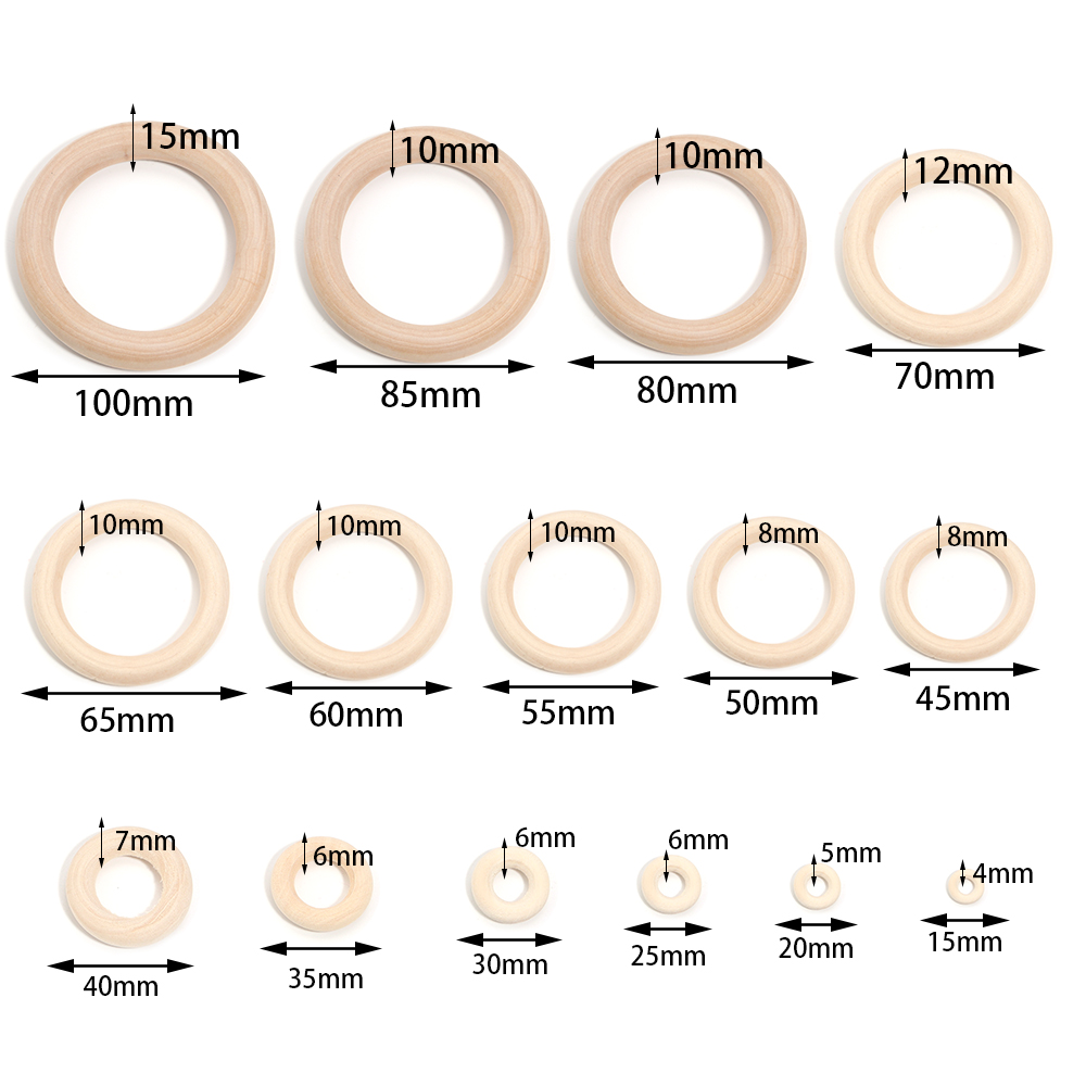Unfinished Solid Wooden Rings  – Wood Ring Blank recenzja i cena