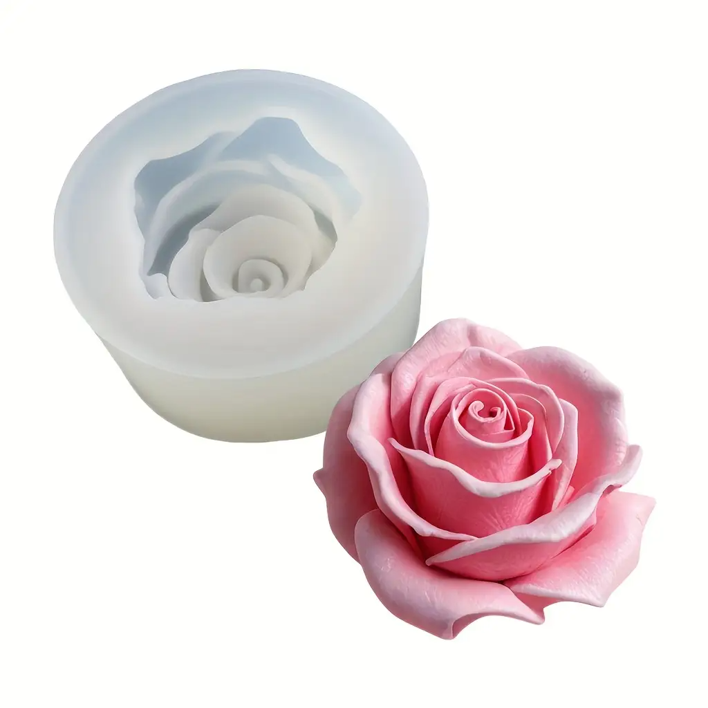 1 Rose Silicone Candle Mold -  – Flower Preservation Resin recenzja i cena