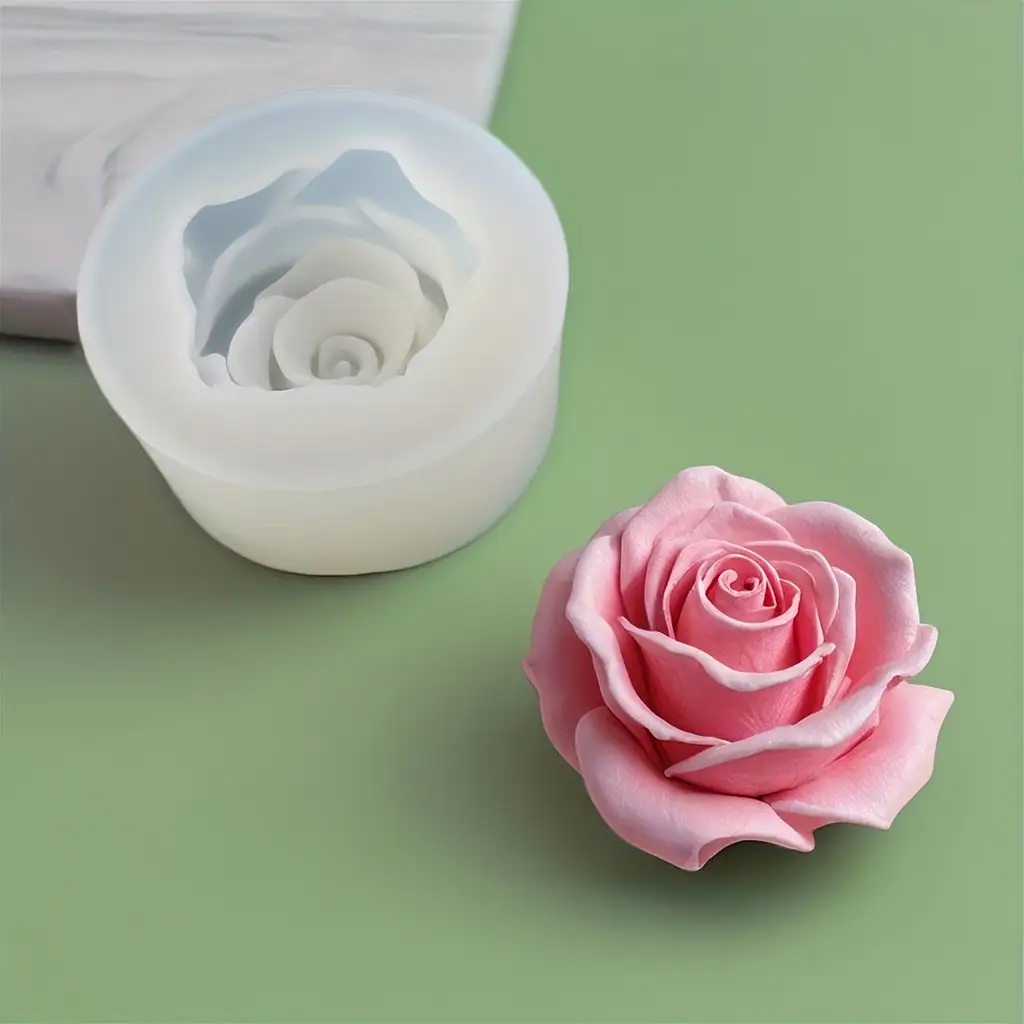 1 Rose Silicone Candle Mold -  – Flower Preservation Resin recenzja i cena