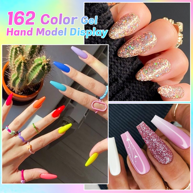6Pcs/Set 10ML Gel Nail Polish  – Resin Glitter Pack recenzja i cena