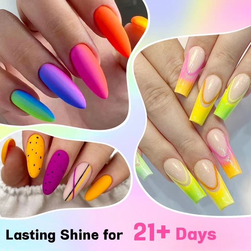 6Pcs/Set 10ML Gel Nail Polish  – Resin Glitter Pack recenzja i cena