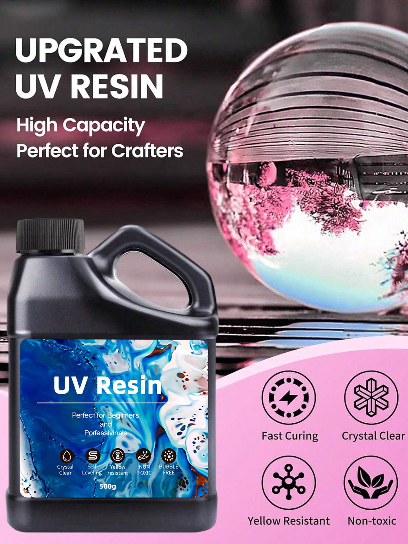 UV Resin 500-1000g -Bulk Upgra – Epoxy Uv Resin Kit recenzja i cena