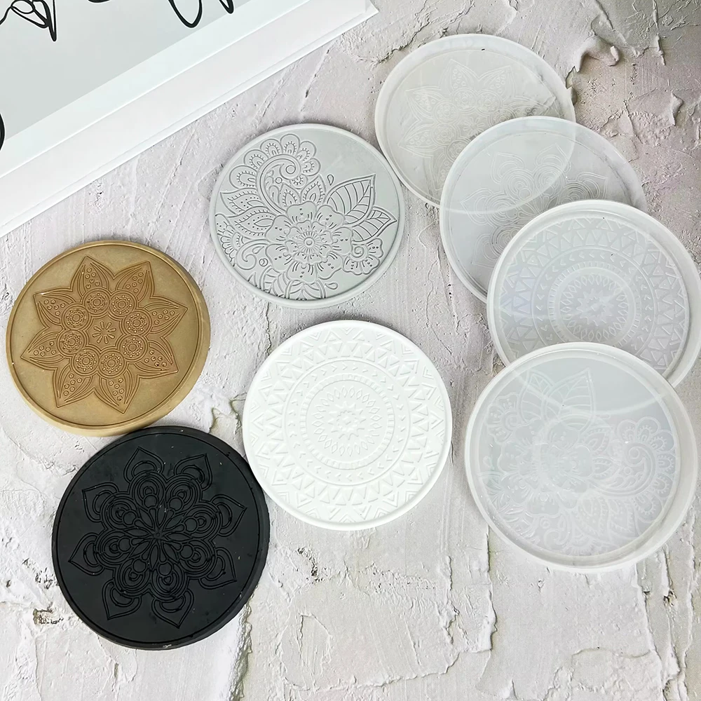 Mandala Round Coaster Resin Si – Coaster Mold Round recenzja i cena
