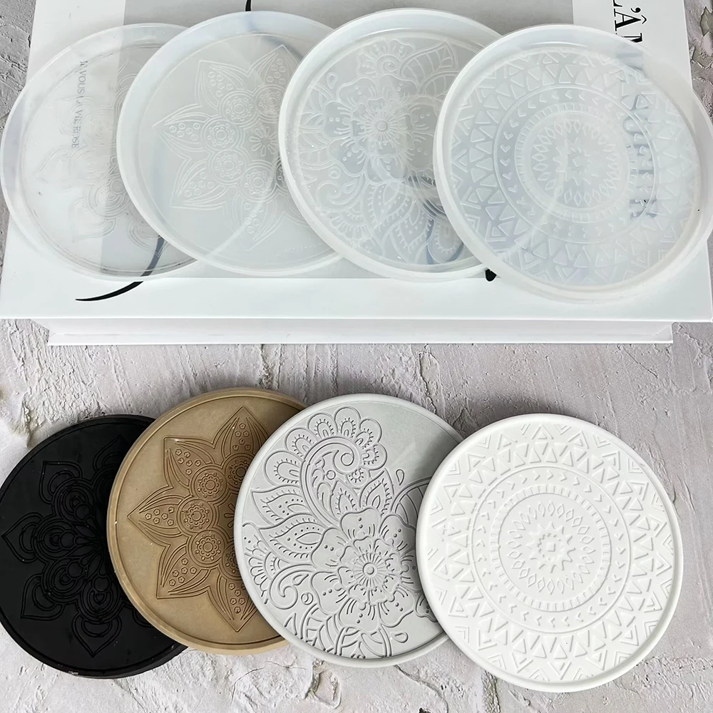 Mandala Round Coaster Resin Si – Coaster Mold Round recenzja i cena