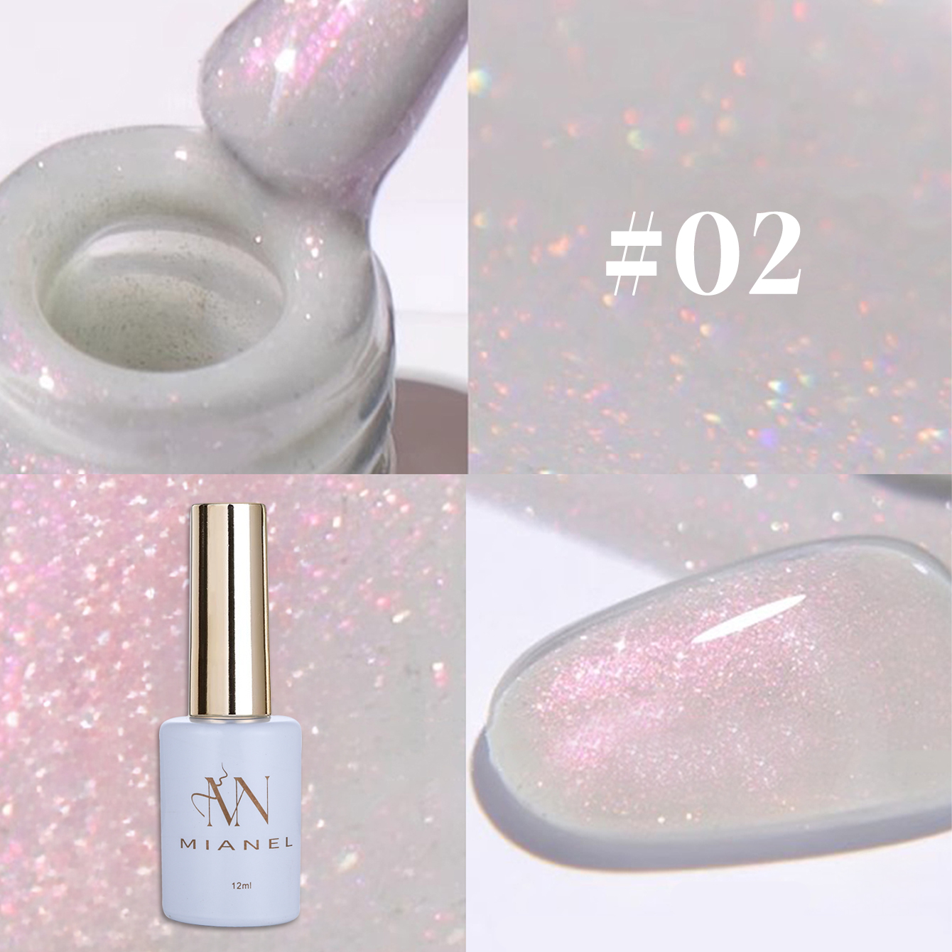 MIANEL 12ML 1PCS Fugitive Whit – Resin Glitter Pack recenzja i cena