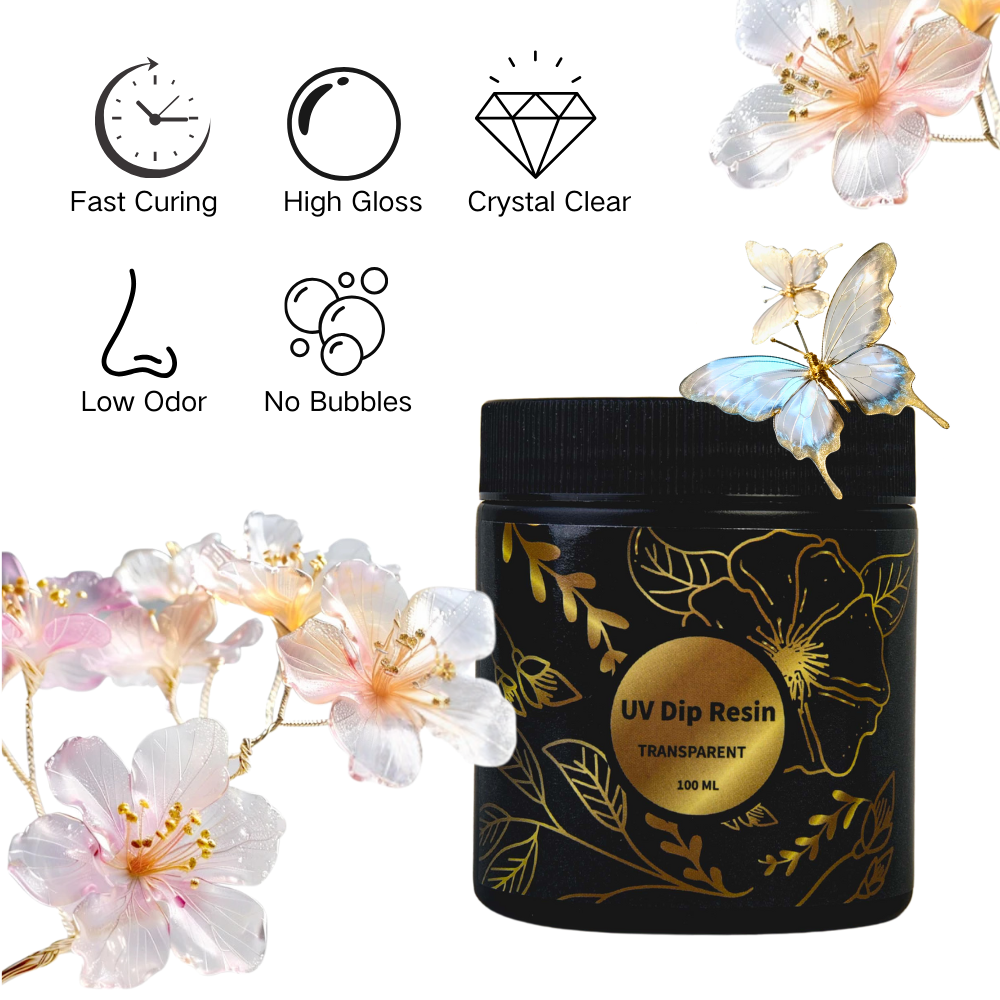 UV DIP Resin Glue Set 50/100ml – Flower Preservation Resin recenzja i cena