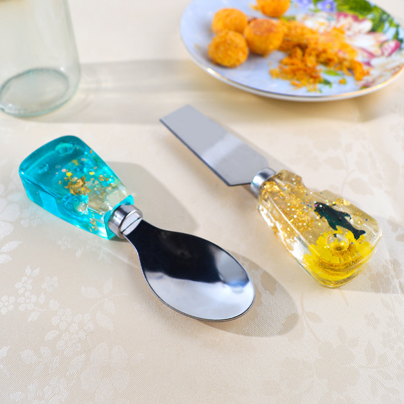 DM379 Knife And Fork Handle Re – Flower Preservation Resin recenzja i cena