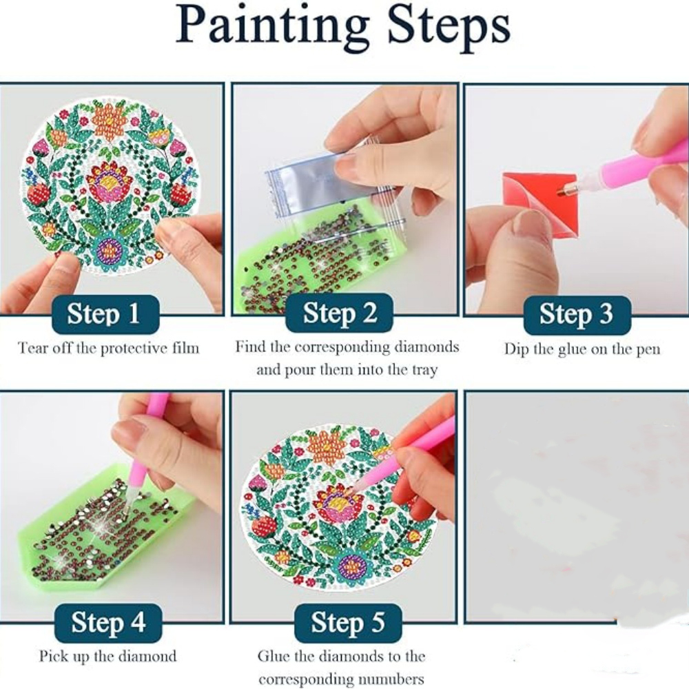 8-piece set/Diamond painting c – Resin Craft Kit recenzja i cena