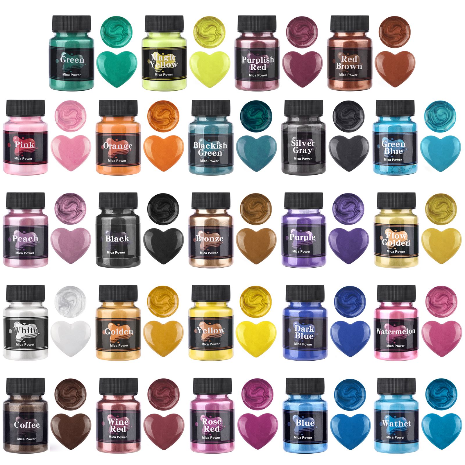 50ml 24 Colors Resin Pearl Pow – Resin Pigment Set recenzja i cena