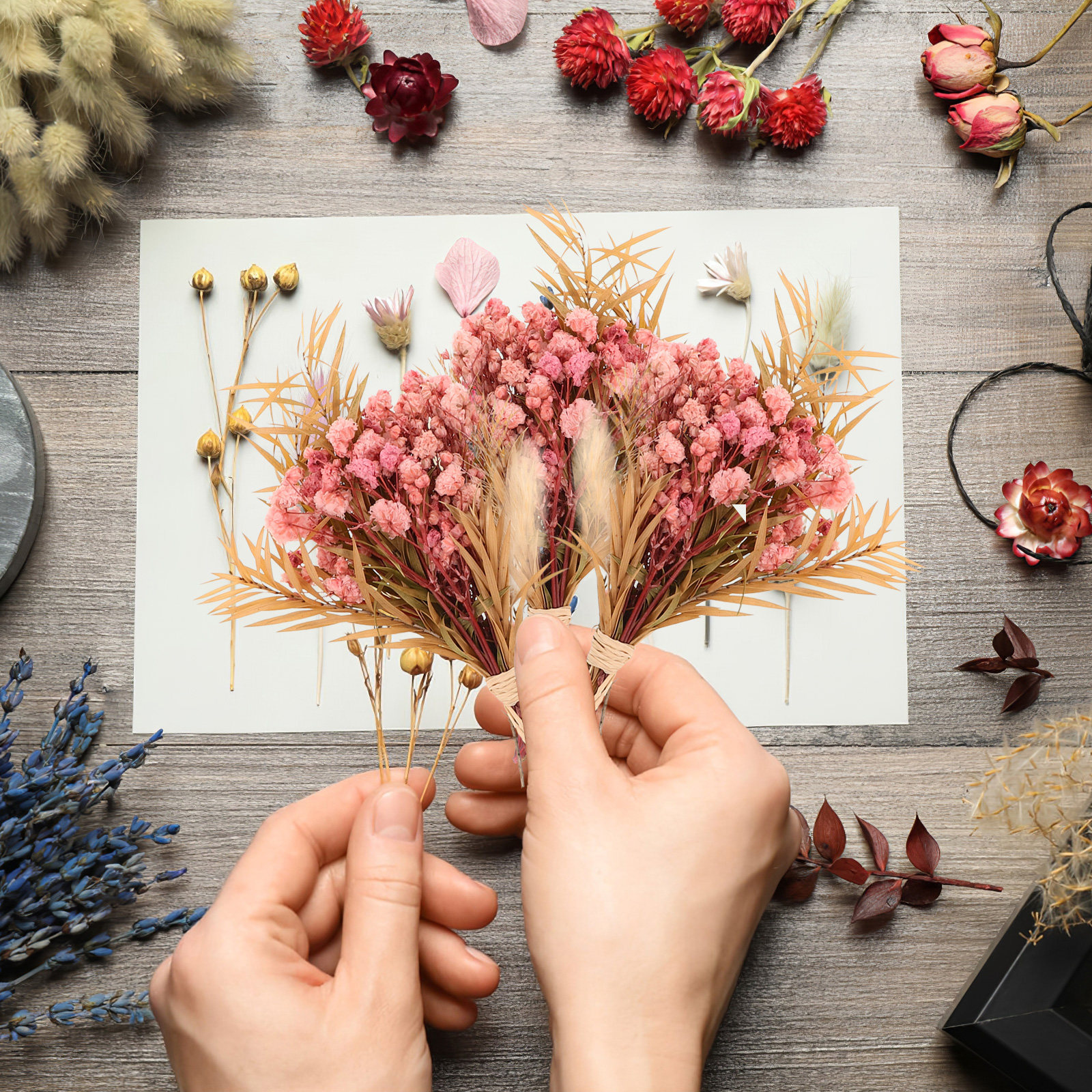 3Pcs Mini Dried Floral Bouquet – Dried Flower Bulk recenzja i cena