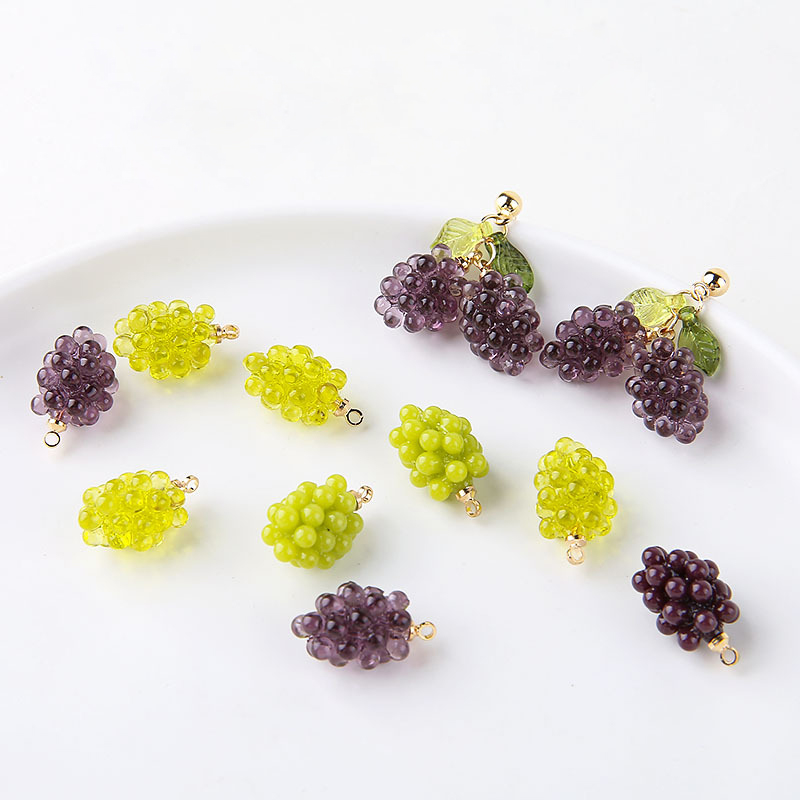 6pcs Cute Little Grapes Resin  – Resin Craft Projects recenzja i cena