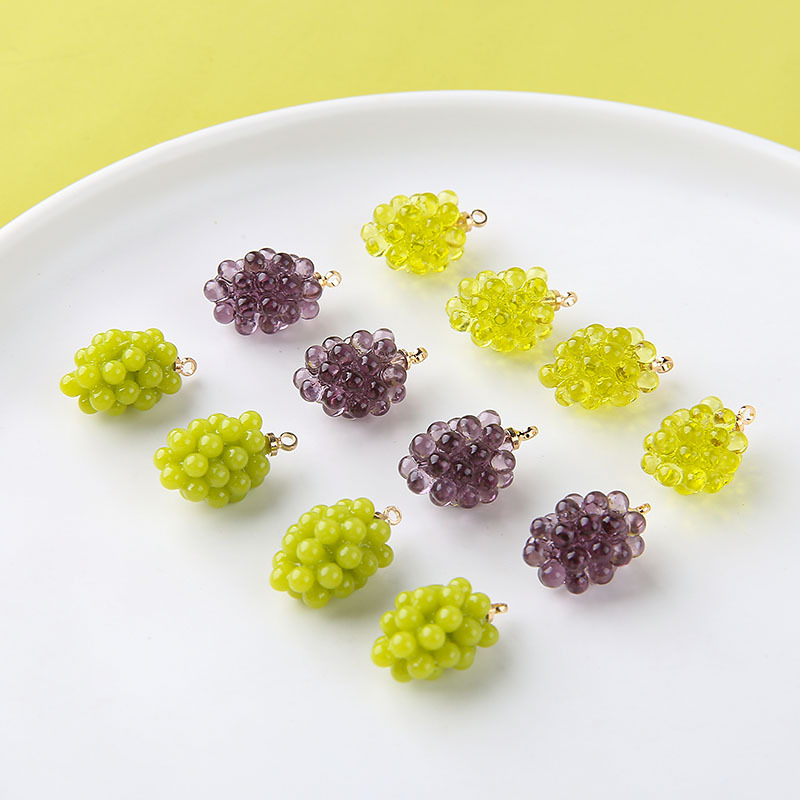6pcs Cute Little Grapes Resin  – Resin Craft Projects recenzja i cena