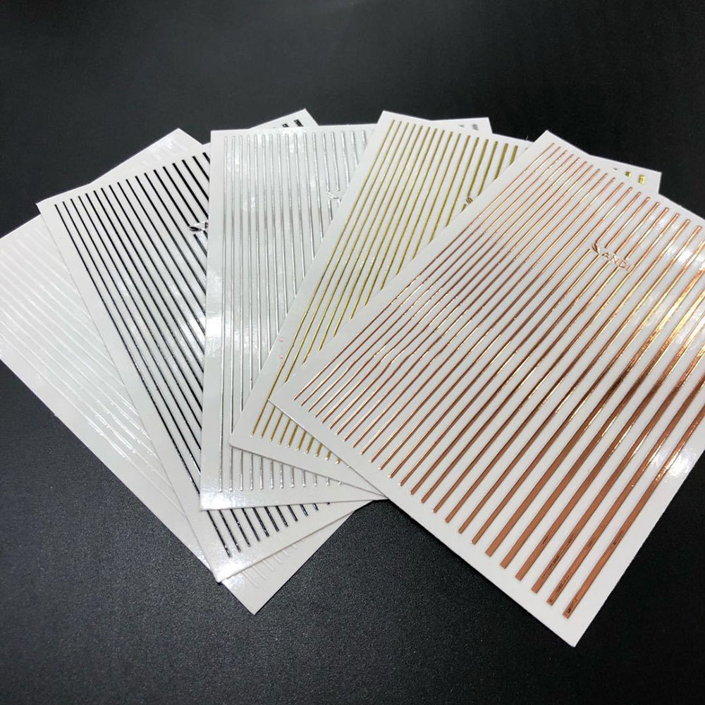 1 Sheet 3D Gold Silver Lines S – Gold Foil Flakes recenzja i cena