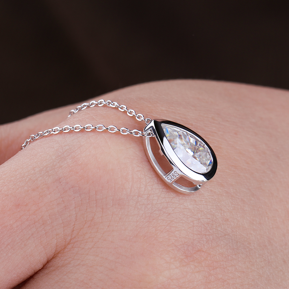 BXINY 4Carat Bezel Set WaterDr – Bezels Set Pendant recenzja i cena