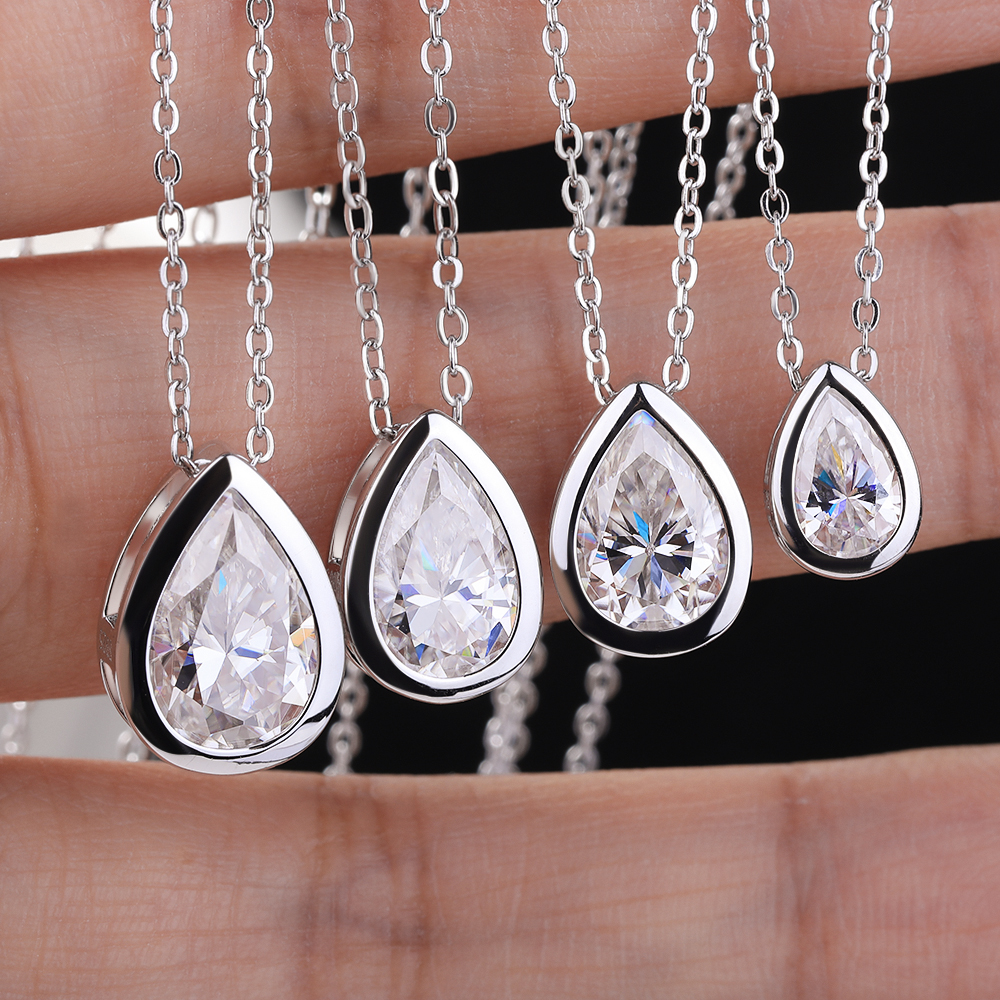 BXINY 4Carat Bezel Set WaterDr – Bezels Set Pendant recenzja i cena