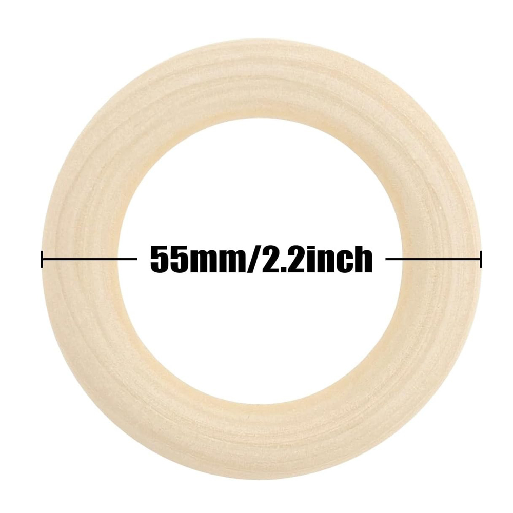20PCS Wooden Rings for Craft 5 – Wood Ring Blank recenzja i cena