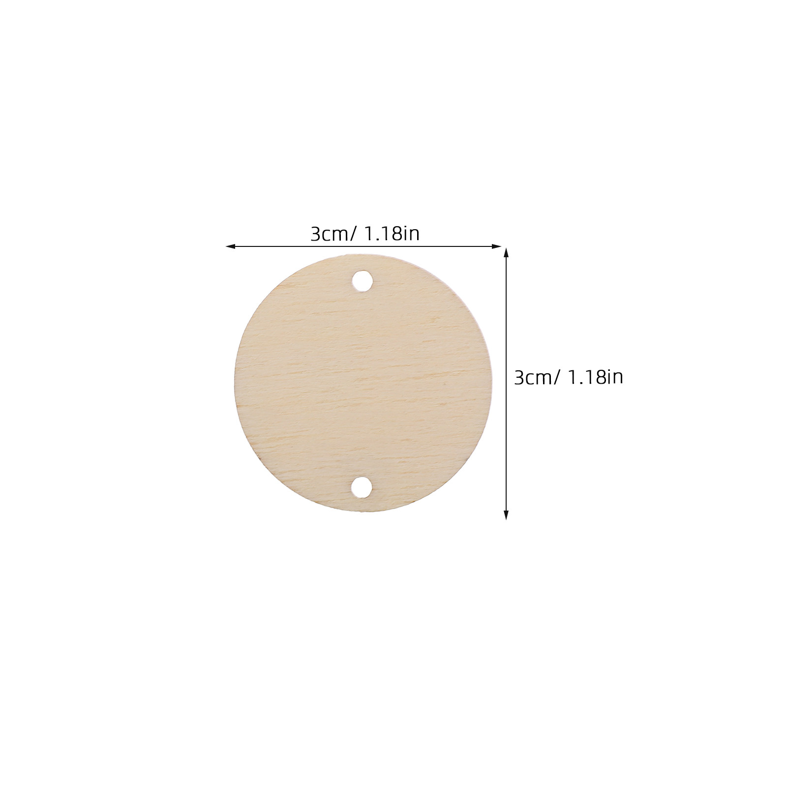 100Pcs Round Wood Chips Calend – Wood Ring Blank recenzja i cena
