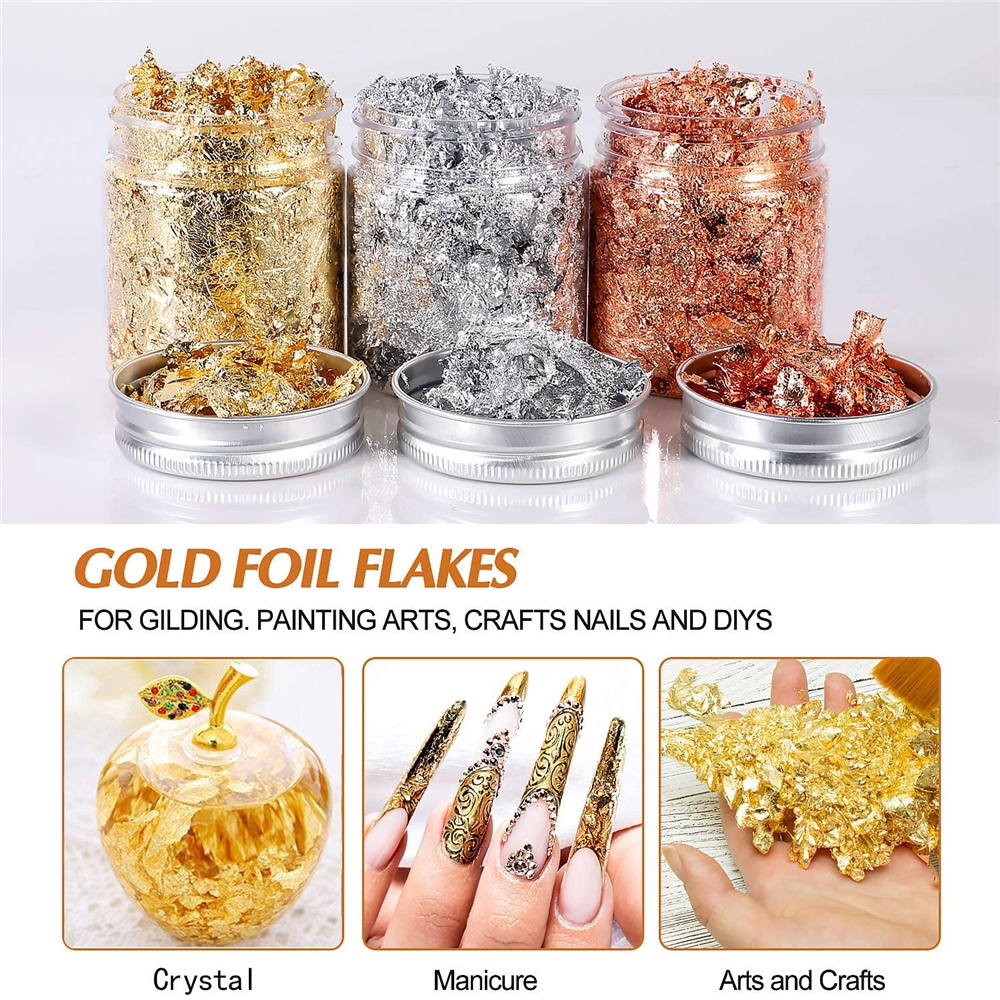 Imitation Rose Gold Silver Cop – Gold Foil Flakes recenzja i cena