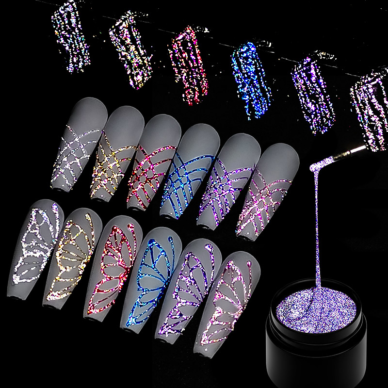6Pcs/Set Reflective Glitter Sp – Resin Glitter Pack recenzja i cena