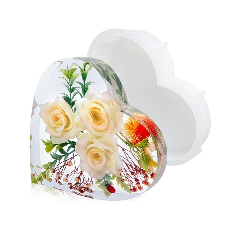 Large Heart Epoxy Resin Mold F – Flower Preservation Resin recenzja i cena