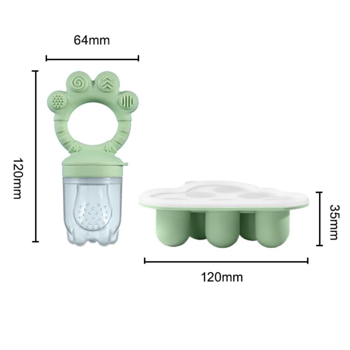 Baby Fruit Food Feeder & Freez – Silicone Mold Tray recenzja i cena