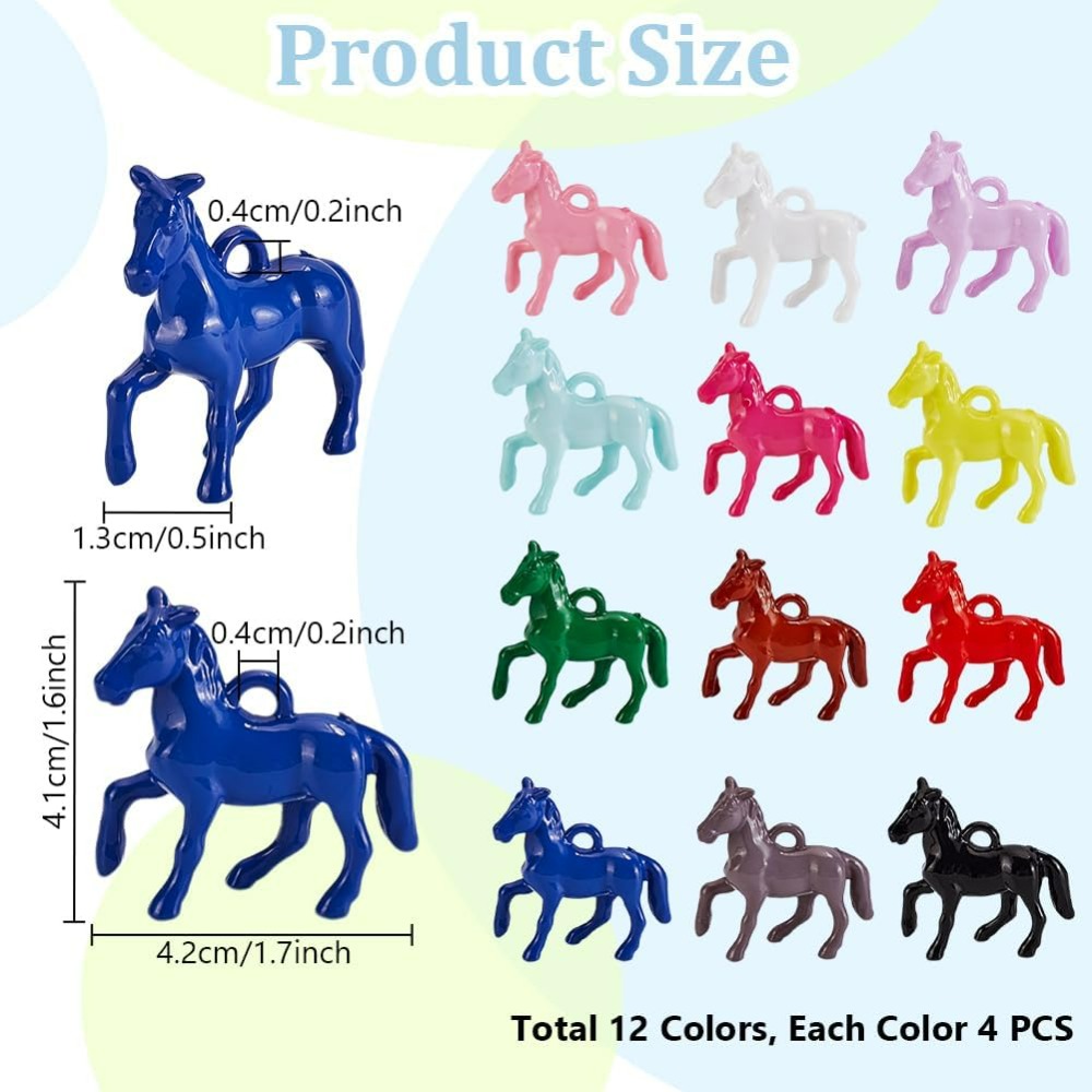 48pcs Opaque Acrylic Pendants  – Crafting Resin recenzja i cena