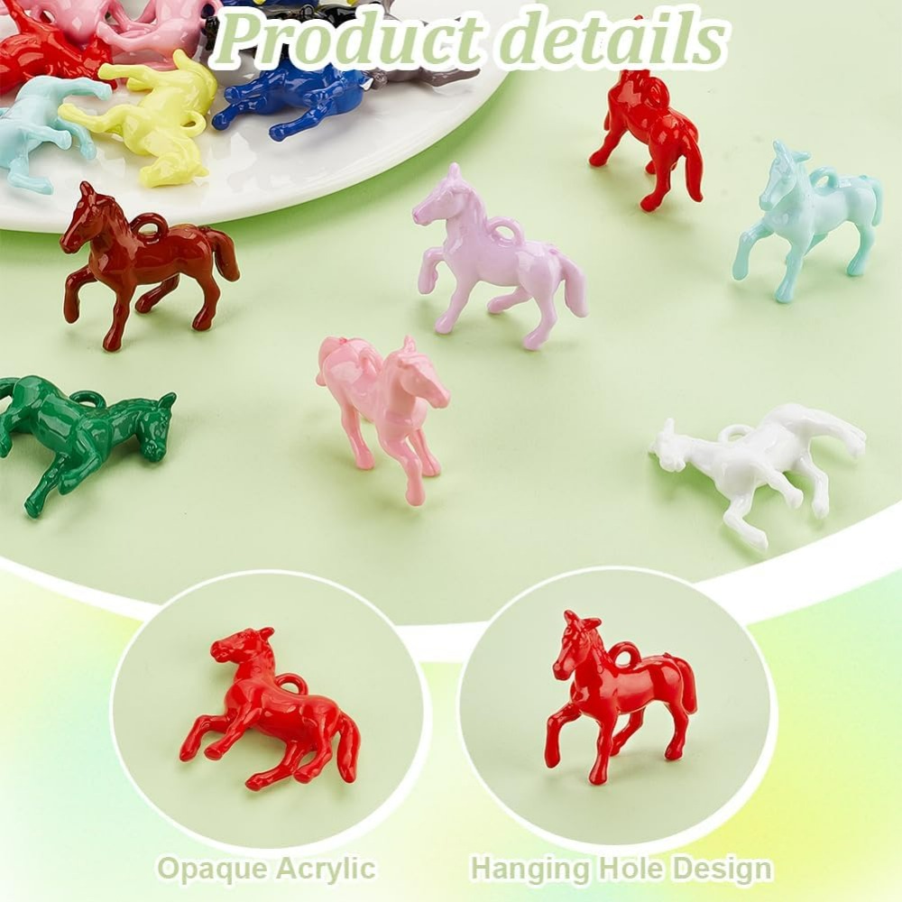 48pcs Opaque Acrylic Pendants  – Crafting Resin recenzja i cena