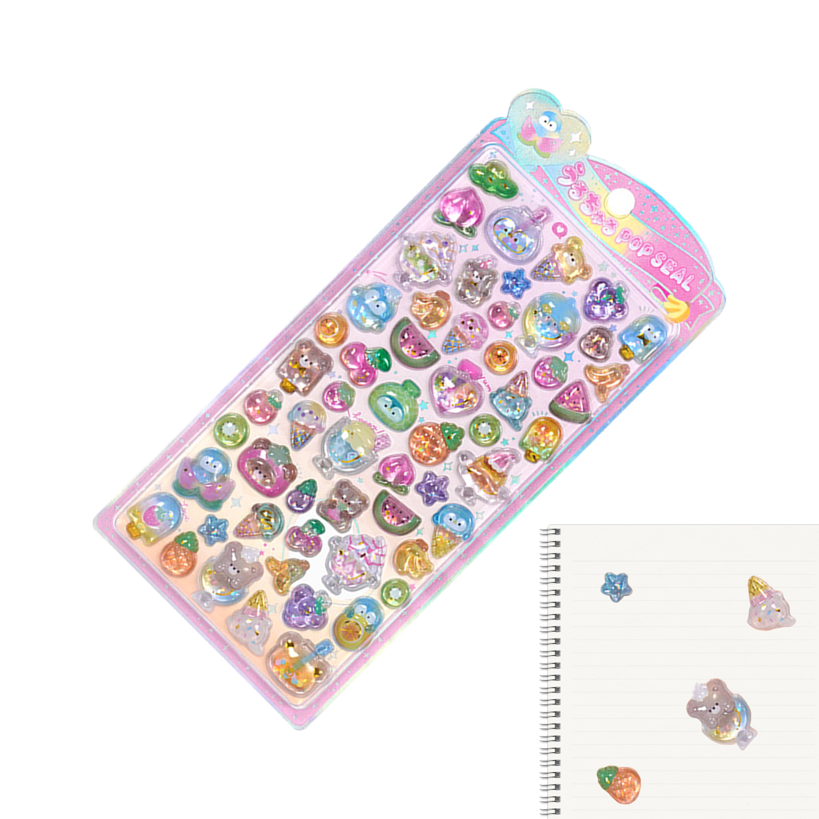 Cute Animal Sticker Pack 3D Sp – Resin Glitter Pack recenzja i cena