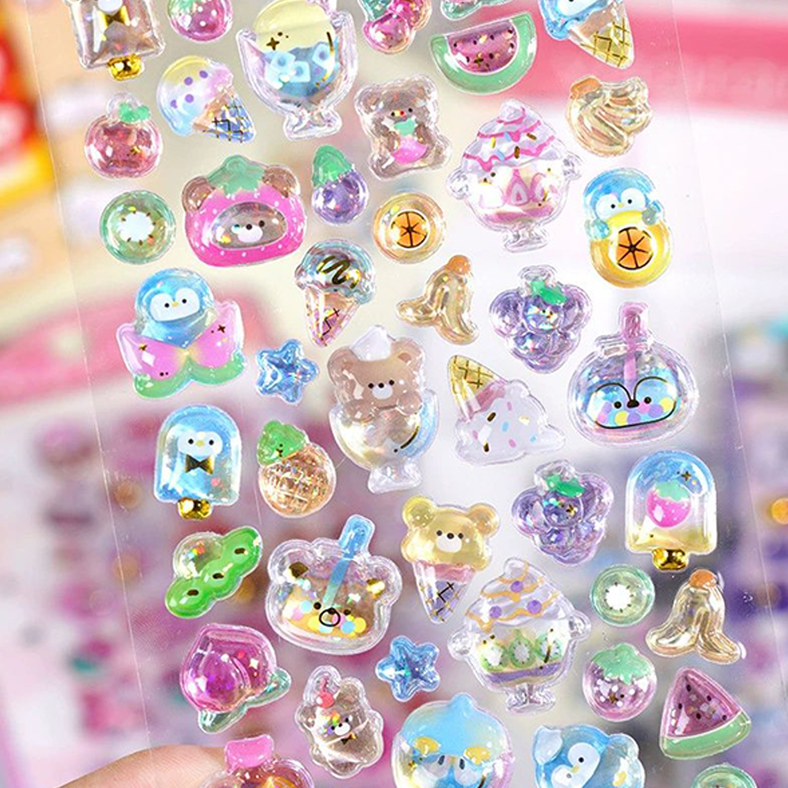 Cute Animal Sticker Pack 3D Sp – Resin Glitter Pack recenzja i cena