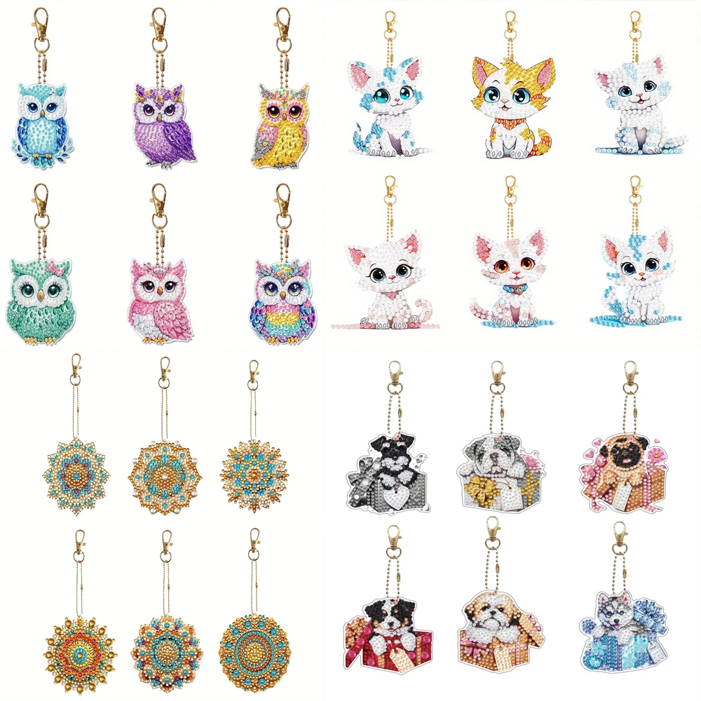 6-piece/set DIY Diamond Keycha – Resin Craft Supplies recenzja i cena